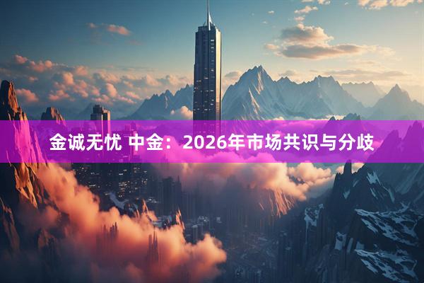 金诚无忧 中金：2026年市场共识与分歧